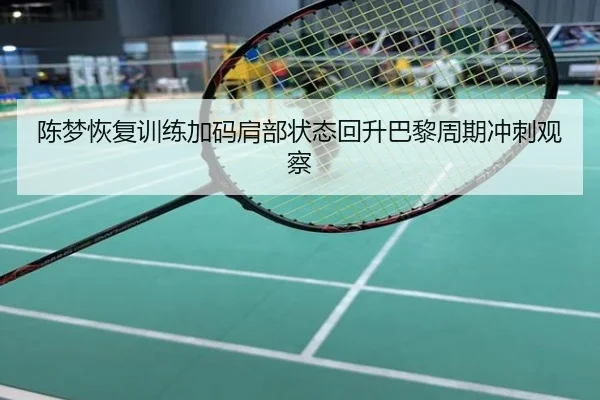 陈梦恢复训练加码肩部状态回升巴黎周期冲刺观察